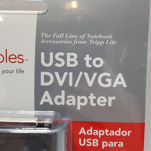 Tripp-Lite Adapter Notables USB to DVI/VGA 512 MB Memory New - Picture 15 of 15